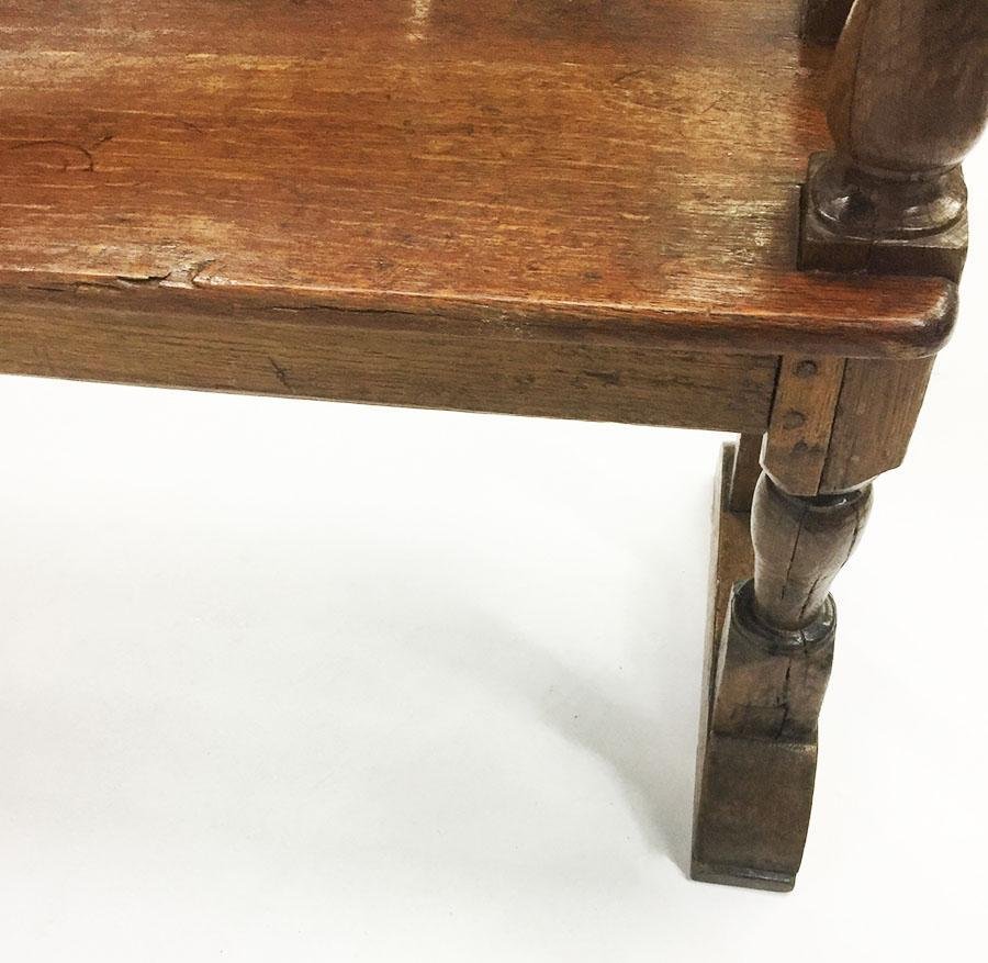 18th Century Dutch Oak Hallway Sofa Bench