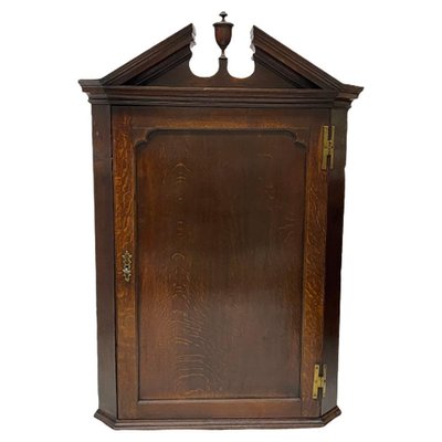 18th Century Dutch Oak Hanging Corner Cabinet-UCH-1378023