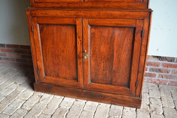 18th Century English Oak Four-Door Cabinet-GTG-1107866