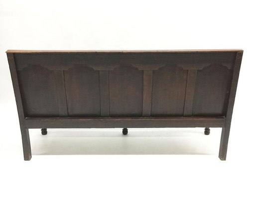 18th Century English Oak Settle Hall Bench-UCH-1224578