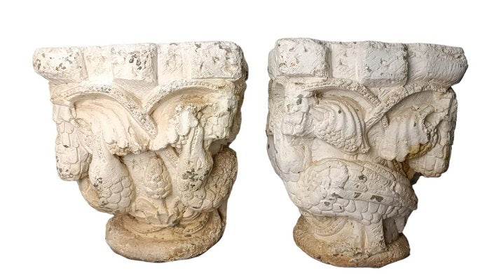 18th Century Flowerpots Mortar, Set of 2-ZVO-1716546