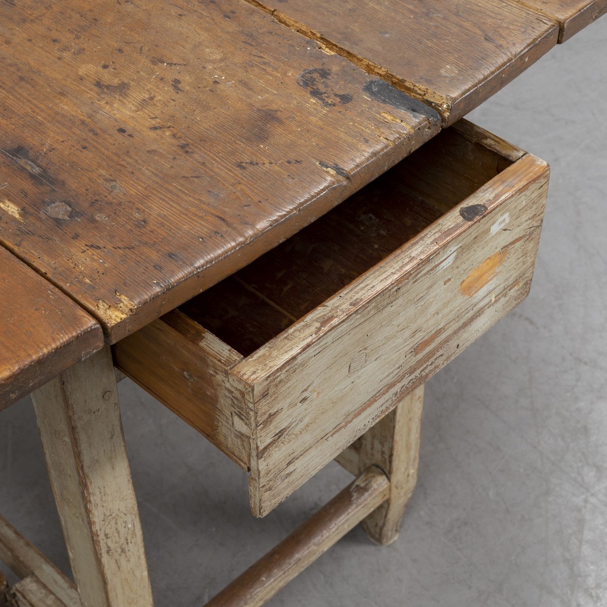 18th Century Folding Table with Rounded Edges