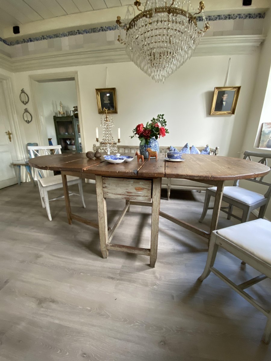 18th Century Folding Table with Rounded Edges