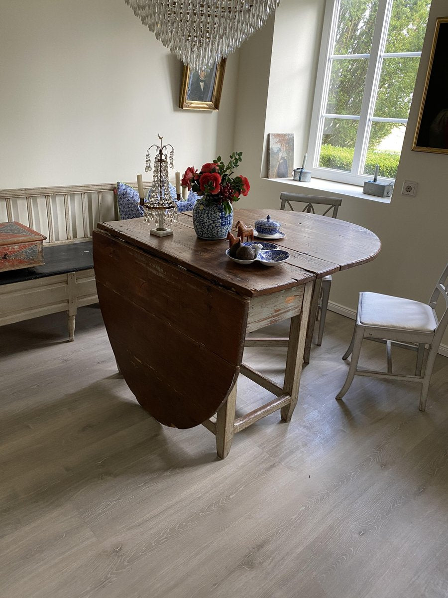 18th Century Folding Table with Rounded Edges