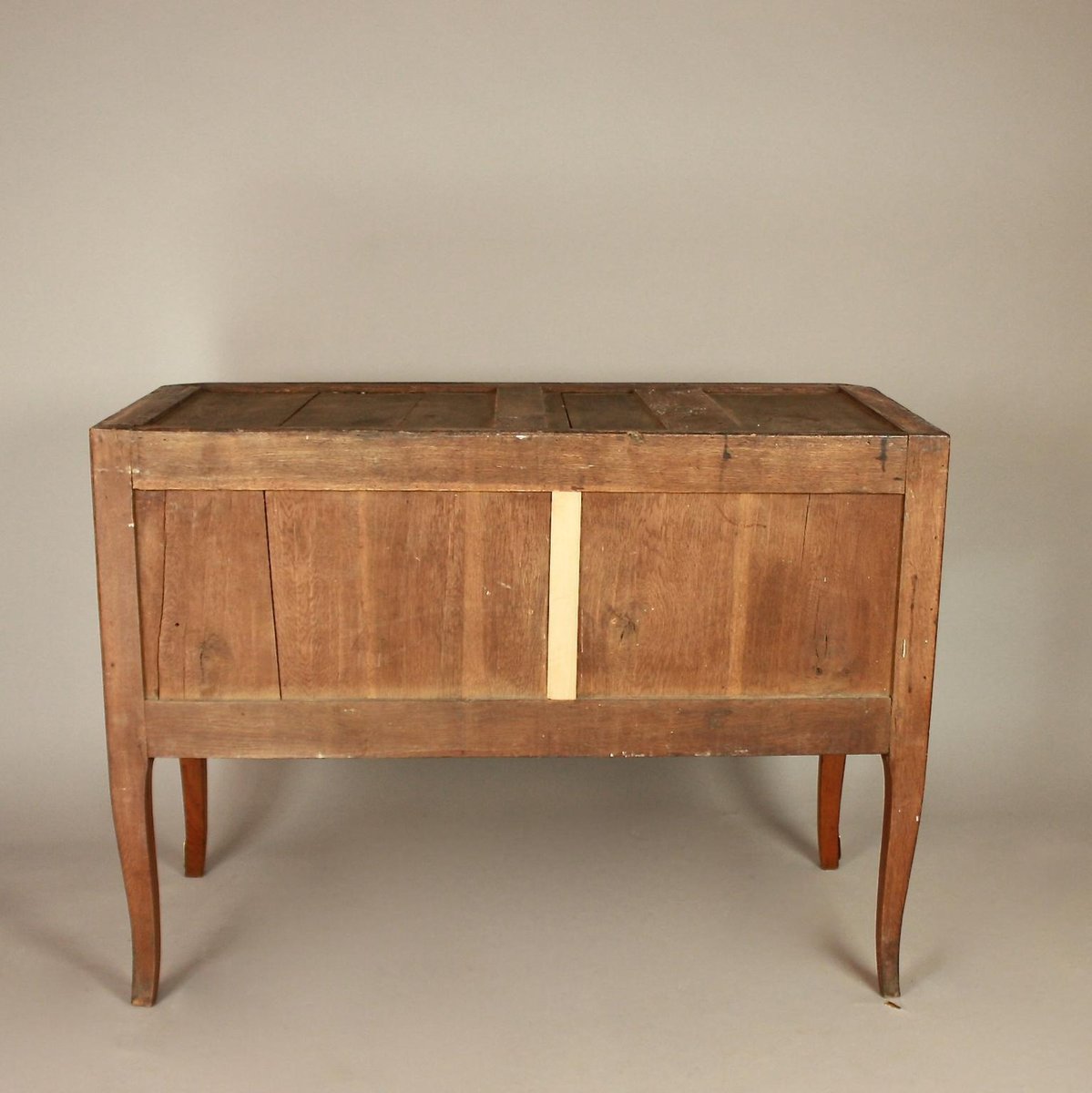 18th Century French Louis XV Transition Marquetry Gilt Bronze Commode