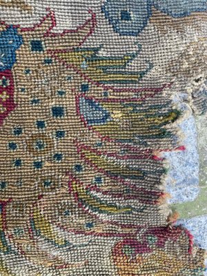 18th Century French Needlepoint Fragment Tapestry-YMM-1165944