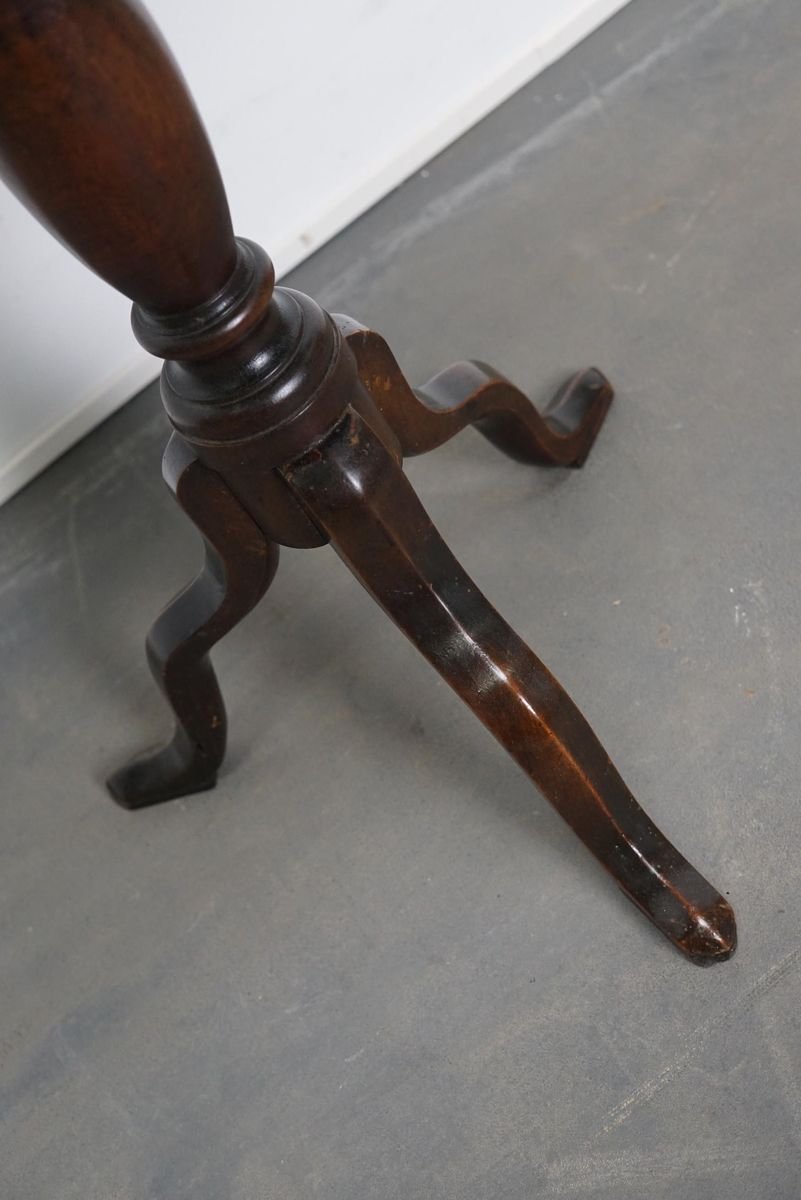 18th Century Georgian Mahogany Tilt Top Wine Table