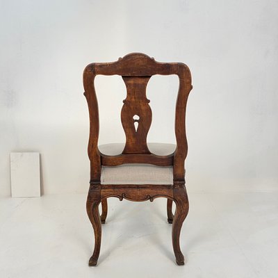 18th-Century German Baroque Chair in Carved Walnut, 1740s-FB-1000177