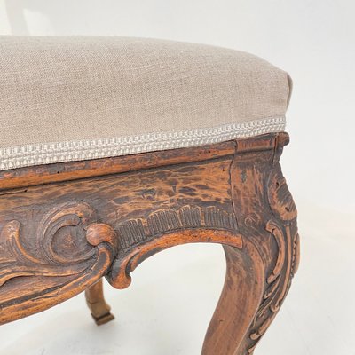 18th-Century German Baroque Chair in Carved Walnut, 1740s-FB-1000177