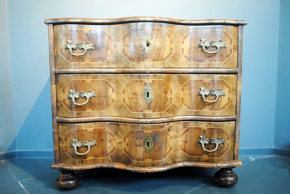 18th Century German Baroque Chest of Drawers in Walnut-FGA-922909