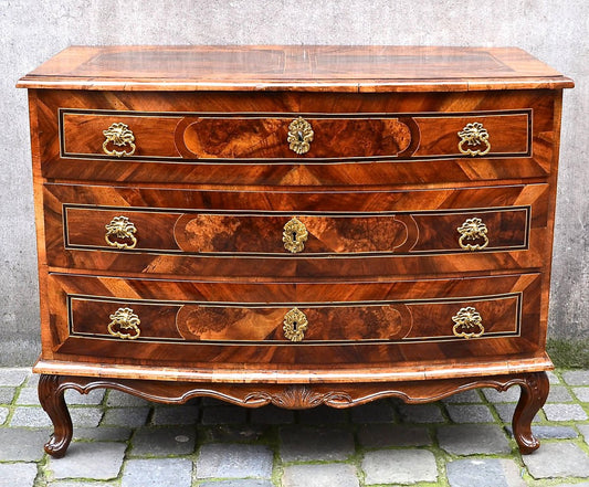 18th Century German Marquetry Chest of Drawers