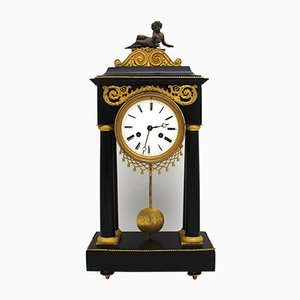 18th Century Gilt Bronze and Marble Clock-UMS-859129