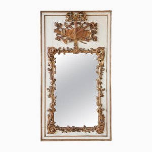 18th Century Hand-Carved Gilt Trumeau Mirror-TDA-1376312