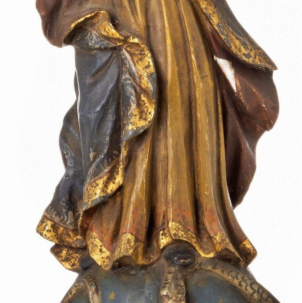 18th Century Indo-Portuguese Our Lady of Conception Sculpture