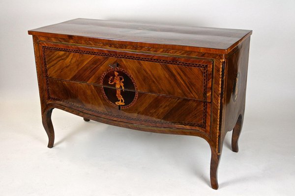 18th Century Italian Marquetry Chest of Drawers, Milan, 1760s-TQA-1363244