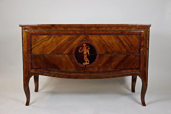 18th Century Italian Marquetry Chest of Drawers, Milan, 1760s-TQA-1363244