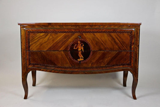 18th Century Italian Marquetry Chest of Drawers, Milan, 1760s