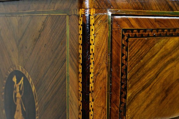 18th Century Italian Marquetry Chest of Drawers, Milan, 1760s-TQA-1363244