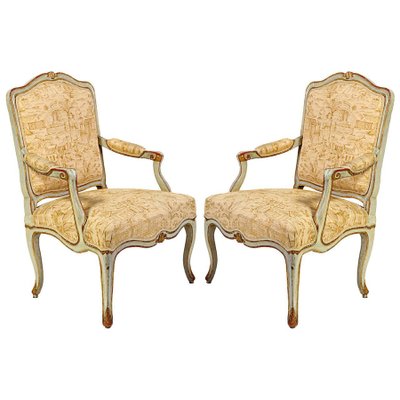 18th-Century Italian Painted Armchairs, Set of 2-MBH-1032670