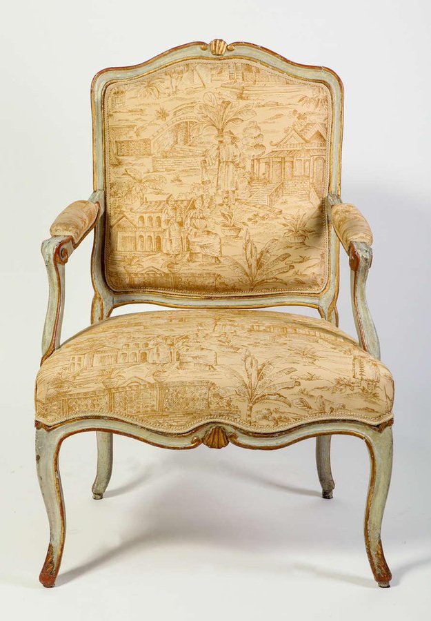 18th Century Italian Painted Armchairs, Set of 2