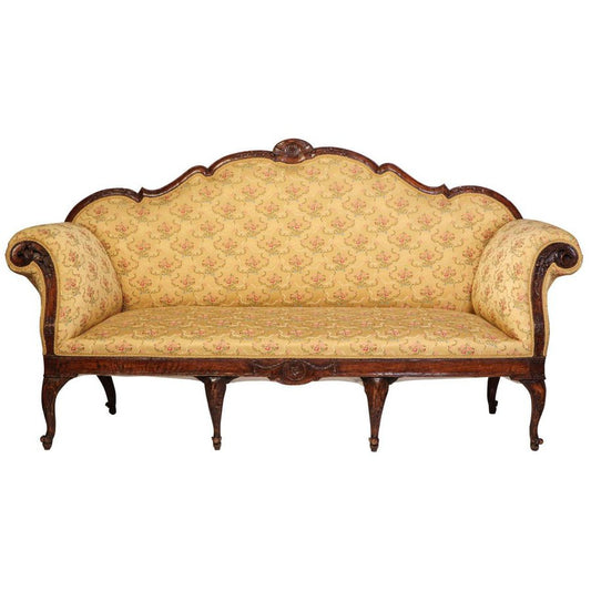 18th Century Italian Walnut Settee