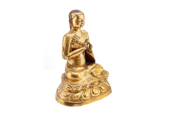 18th Century Lama Tsongkhapa Figurine, Tibet-BXB-1427546