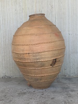 18th Century Large 41 Terracotta Ribbed Vessel-PSK-1002889