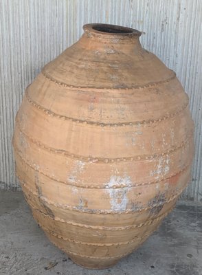 18th Century Large 41 Terracotta Ribbed Vessel-PSK-1002889