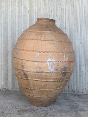 18th Century Large 41 Terracotta Ribbed Vessel-PSK-1002889