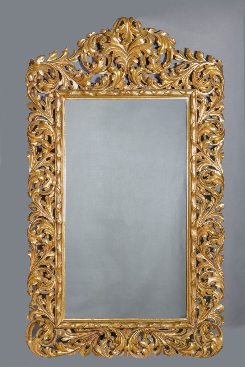 18th Century Large Italian Gilded Mirror, 1780s