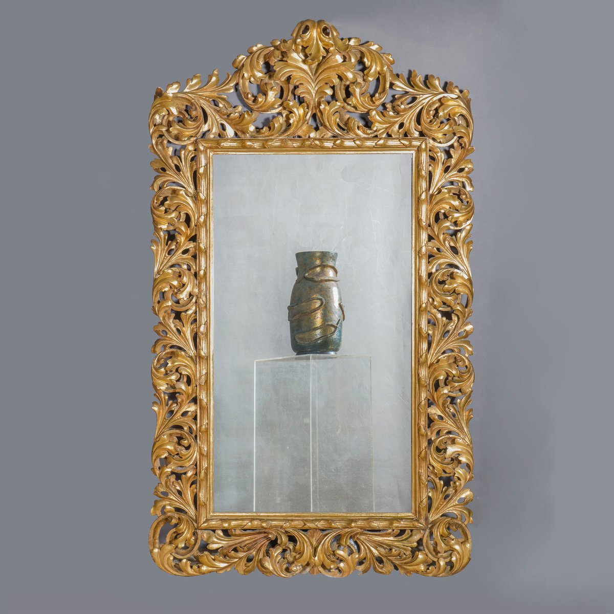 18th Century Large Italian Gilded Mirror, 1780s