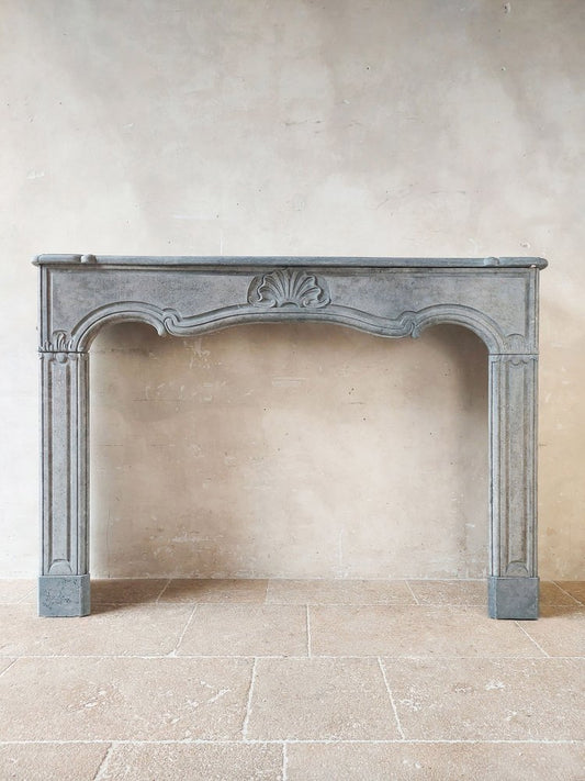 18th Century Louis XIV Amsterdam Bluestone Fireplace