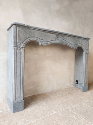 18th Century Louis XIV Amsterdam Bluestone Fireplace-TDA-1742316