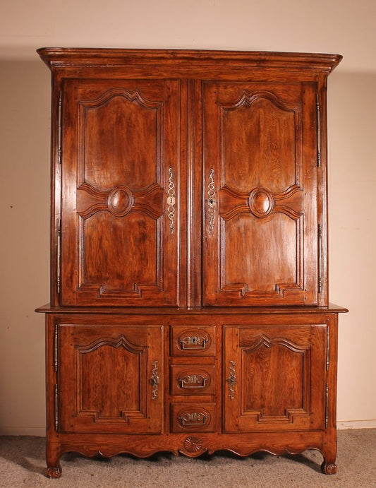 18th Century Louis XV French Oak Buffet