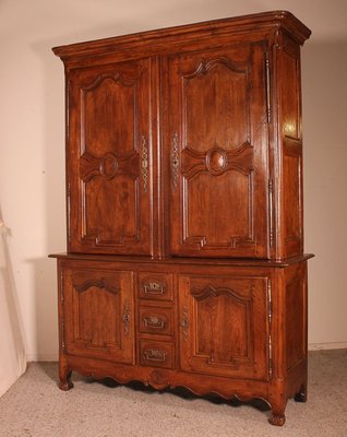 18th Century Louis XV French Oak Buffet-HPU-785705