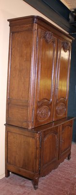 18th Century Louis XV French Oak Buffet-HPU-732876