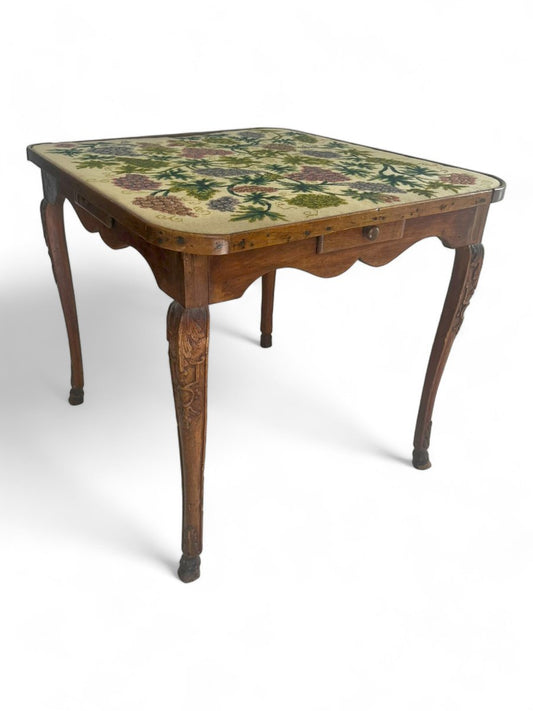 18th Century Louis XV French Walnut Game Table Walnut, France, 1790s