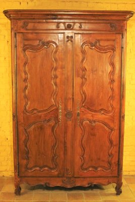 18th Century Louis XV Wardrobe In Cherrywood-HPU-752807