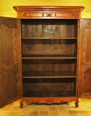 18th Century Louis XV Wardrobe In Cherrywood-HPU-752807