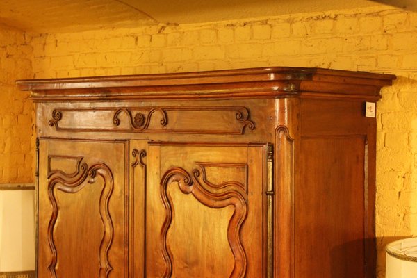 18th Century Louis XV Wardrobe In Cherrywood-HPU-752807