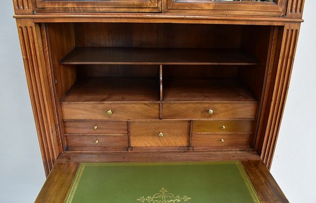 18th Century Louis XVI Blond Walnut Secretaire-RVK-655929