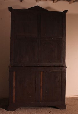 18th Century Mahogany Showcase Cabinet-HPU-1720534