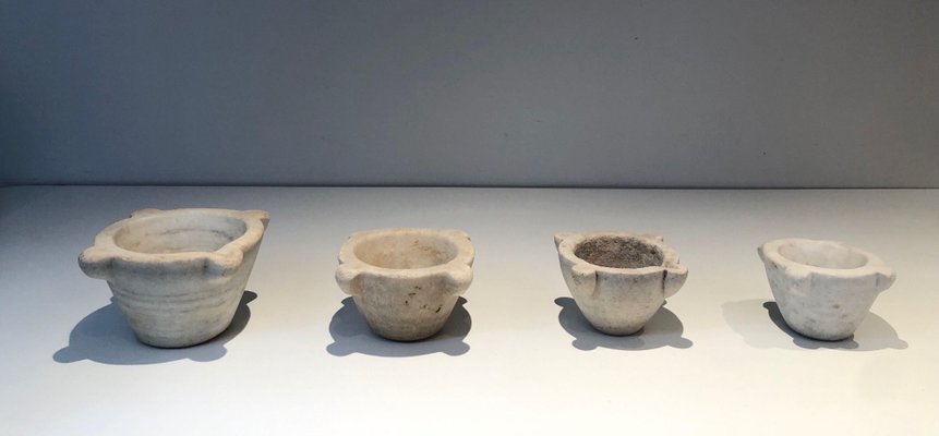 18th-Century Marble Mortars, Set of 4-BA-1365447