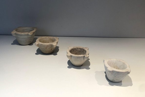 18th-Century Marble Mortars, Set of 4-BA-1365447