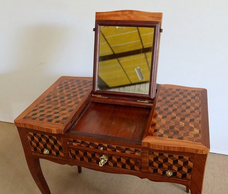 18th Century Marquetry Dressing Table in Wood-RVK-1328783