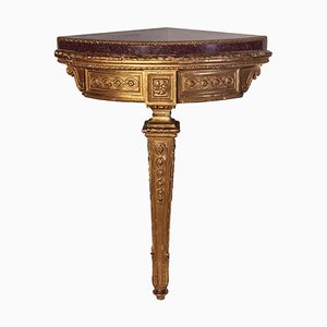 18th Century North Italian Encoignures with Porphyry Marble Top, Set of 2-MBH-1034017