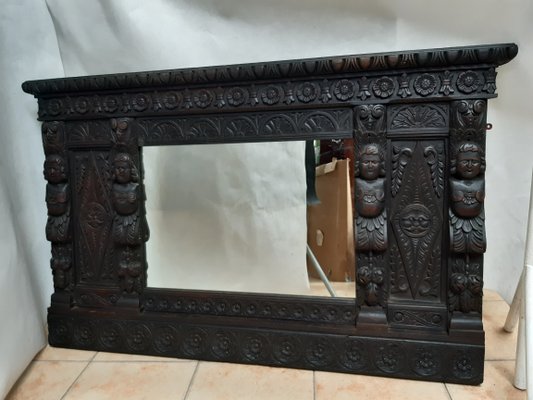 18th Century Oak Mirror-WQQ-1361736