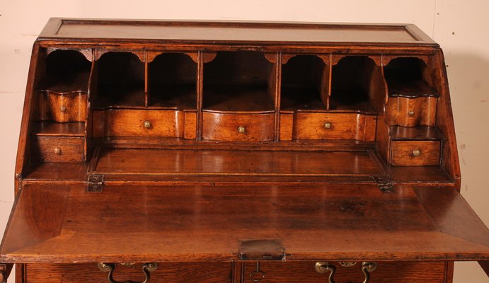 18th Century Oak Secretary, England-HPU-1338396