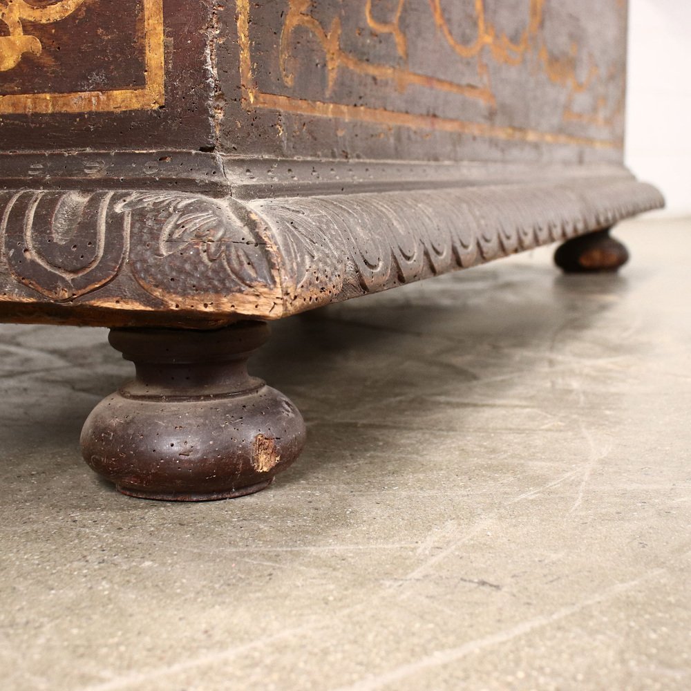 18th Century Piedmontese Baroque Chest in Walnut, Italy