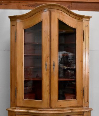 18th Century Pine Corner Bookcase-RVK-736781